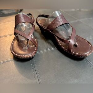 Born Dark Brown Women's Leather Sandals